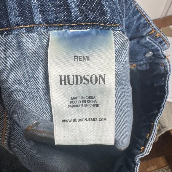 Hudson Remi High-Rise Straight Jeans Women 29 Blue Denim Minimal Modest Prep NWT - Picture 7 of 11